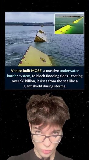 Venice Built MOSE, A Massive Underwater Barrier System, To Block Flooding Tides-Costing $6 Billion.