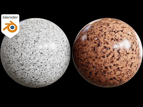 Procedural Granite Materials (Blender Tutorial)