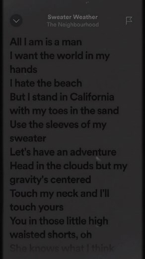 Sweater Weather Song Lyrics