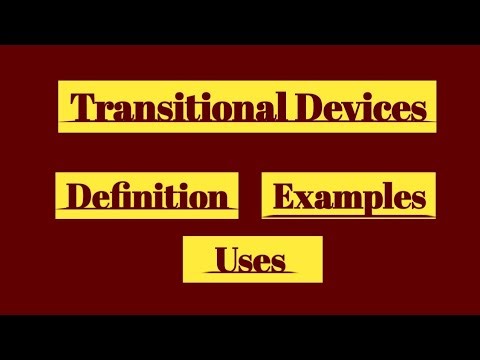Transitional Devices | English Grammar