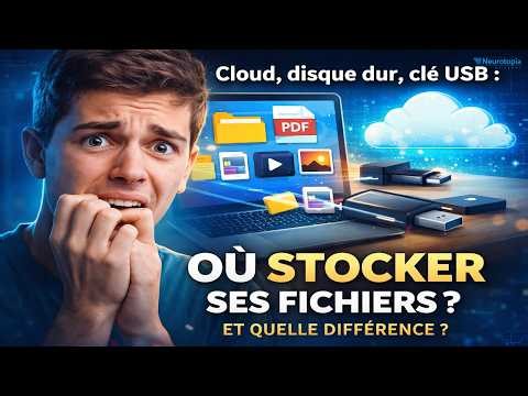 Cloud, disque dur, clé USB où stocker ses fichiers et quelle différence