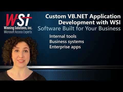 Custom VB.NET Application Development with WSI | Software Built for Your Business