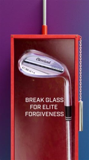In case of blade wedge chunks, break glass for the forgiving, cavity-back CBX 4 ZipCore wedges. 🚨 | Cleveland Golf
