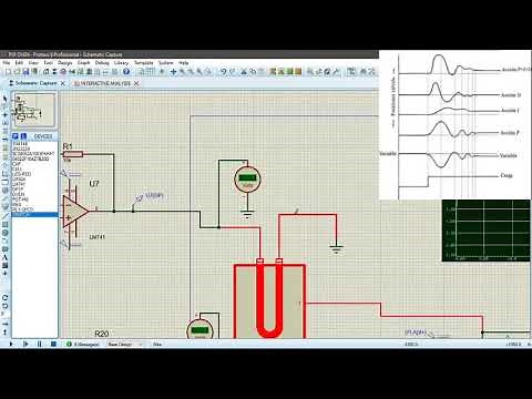 Control PID para regular la temperatura de un horno oven en Proteus