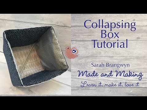 How to make your own collapsing box