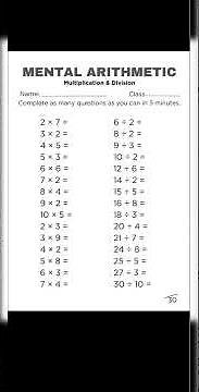 Mental Math Tricks | addition,|subtraction,| multiplication & division