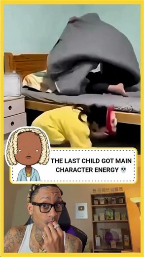 The last child got main character energy 💀 #youtubeshorts #siblings