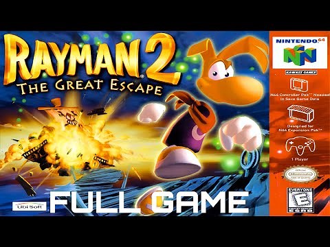 Rayman 2: The Great Escape (N64) 100% Walkthrough – Secrets & Full Playthrough 4K 60fps