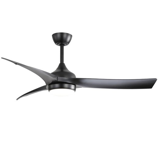 Check The Home Depot's Q&A Before Buying: CACI Mall 52 in. Indoor/Outdoor Modern Integrated LED Black Ceiling Fan with Light Kit and Remote, Reversible DC Motor Included