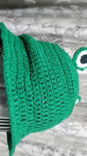 crochet frog bucket hat #shorts #crochet #crochetbuckethat #crochetfrog #crochethat #knitting #cute