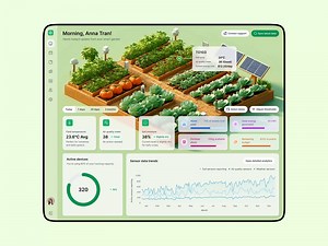 Smart garden IoT dashboard