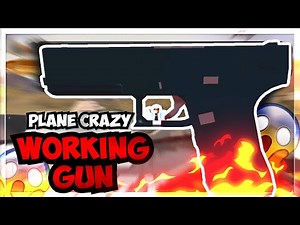 WORKING GUN MECHANISM.. IN PLANE CRAZY! (Roblox)