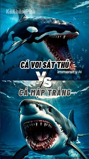 Cá Voi Sát Thủ VS Cá Mập Trắng: ĐÂU MỚI LÀ SÁT THỦ ĂN THỊT ĐÁNG SỢ NHẤT ĐẠI DƯƠNG?!! #orca #shark