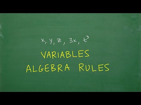 Variables - Algebra Rules You MUST Know