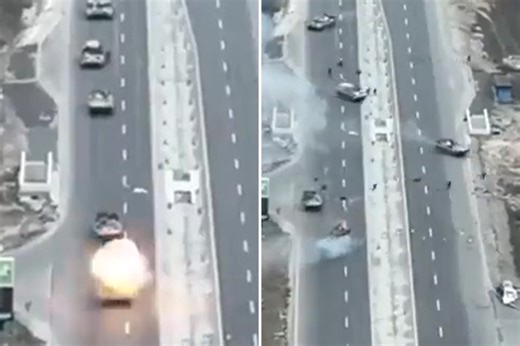 Another Russian convoy ambushed with chillingly lethal anti-tank missiles