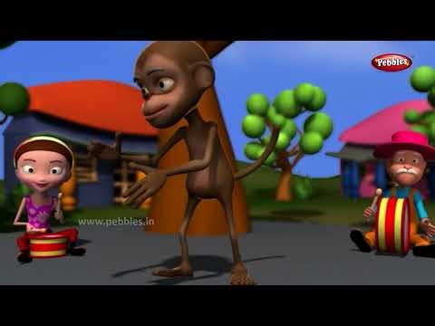 Animal Rhymes in Gujarati | બાળકોના ગીતો | Animal Songs for Children | Pebbles Gujarati