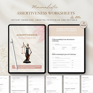 Assertiveness Worksheets, Communication, Confidence Builder, CBT Printable for Therapy, Self-esteem and Personal Growth - Etsy Canada