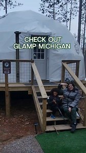 3.2M views · 28K reactions | Check out Glamp Michigan for a unique luxury stay in Michigan! Your private geodesic dome comes fully equipped with a hot tub, fire pit & so much more. This is a tour of the Löyly Dome in Benzonia, Michigan. Located: - 5 miles from Crystal Mountain - 8 miles from Crystal Lake - 12 miles from Arcadia at Lake Michigan - 30 miles to Sleeping Bear Dunes #geodesicdome #glampmichigan #uniquestays #travelmichigan #glamping | Cassondra Wanders | Facebook