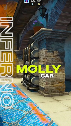 Useful Molly to “car” on inferno, you must try it #counterstrike #csgo #CS #csgomoments #inferno
