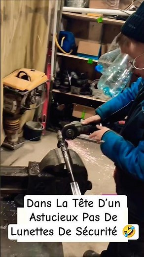 Dans La Tête D’un Astucieux Pas De Lunettes De Sécurité 🤣 #mangedelamarde