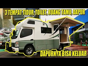 LUXURY MOTORHOME FROM MITSUBISHI, 3 BEDROOMS, KITCHEN, TOILET #campervanindonesia