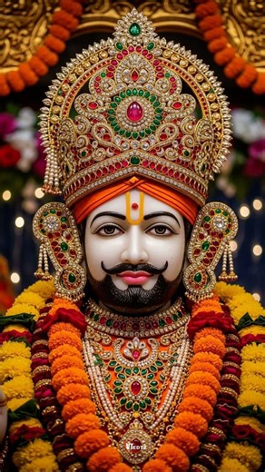 Morning starts with Sham Baba 🙏🌹#khatushyamji​ #shyam​ #shorts​