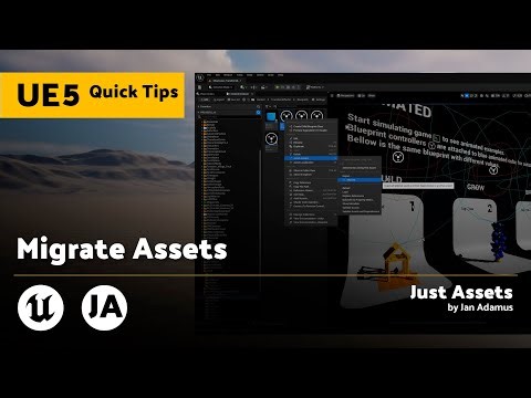 Unreal Engine 5 QuickTip | Export (Migrate) Assets to Another Project