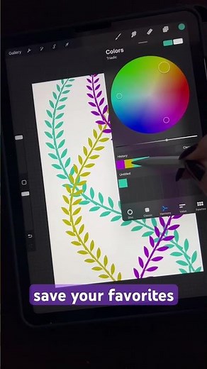 How to make color palette in Procreate #procreate