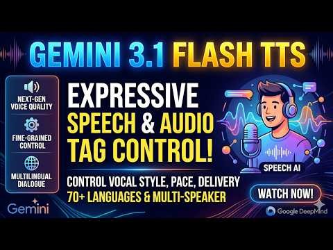 Gemini 3.1 Flash TTS: Expressive Text-to-Speech with Audio Tag Control