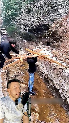 El experimento de física con madera que demuestra cómo funciona un puente de fuerzas.