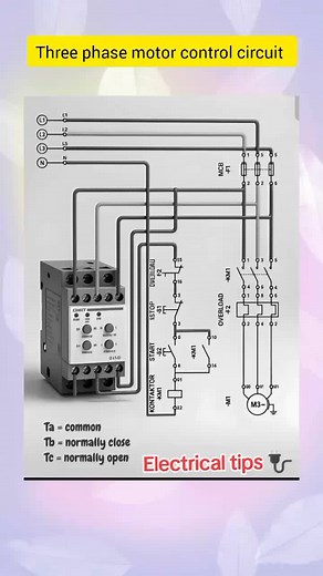 Three Phase Motor Control Circuit Diagram Explained