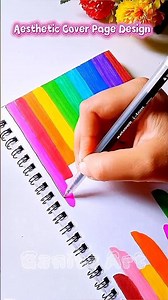 ✨ Make Your Notebook Colorful | Satisfying Cover Page Design #shorts #art #ShortsVideo