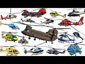 HELICOPTER Vehicle - Types of Air Vehicles | Helicopter | 🚁 Air Transport for Kids