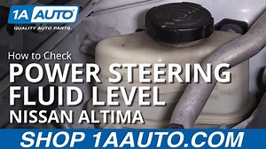 How to Check Power Steering Fluid Level 2006-12 Nissan Altima