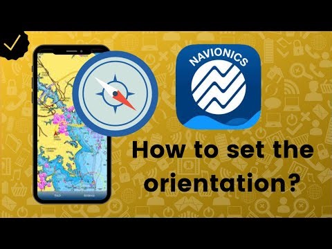 How to set the orientation on Navionics Boating?