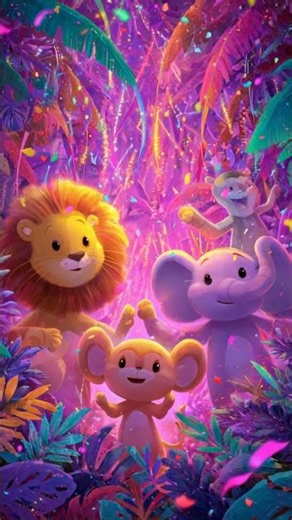 Jungle Animals Dance Party 2 🦁🐘🐒✨