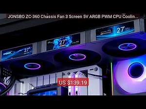 JONSBO ZC-360 Chassis Fan 3 Screen 5V ARGB PWM CPU Cooling ... — Top Pick 2026 | Unbeatable Price!