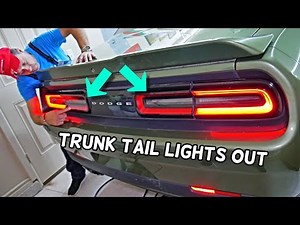DODGE CHALLENGER TRUNK TAIL LIGHTS DO NOT WORK, TRUNK LIGHTS NOT WORKING
