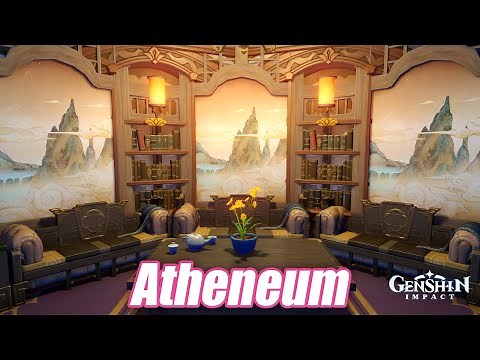 Atheneum | Lounge/Mini Library | Serenitea Pot - Genshin Impact