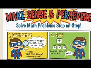 Make Sense & Persevere: Solve Math Problems Step-by-Step | Grade 3 Math Lesson ✨
