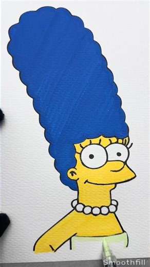 Satisfying Simpsons Art 🍩 (No Talking) ASMR #shorts