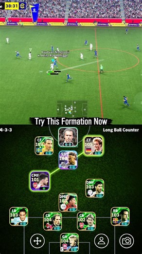 Best 4-3-3 Long Ball Counter Formation 🔥 eFootball 2026 #Shorts