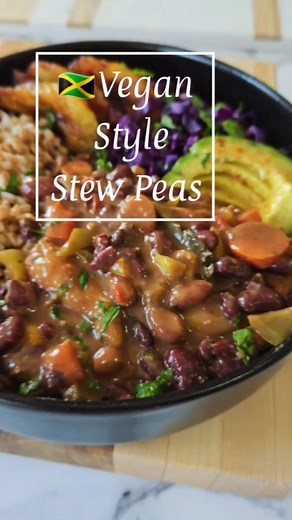 15K views · 12 reactions | • Jamaican Vegan Style Stew Peas, With...