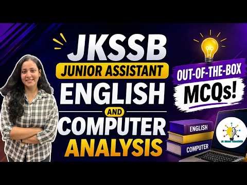 COMPUTER & ENGLISH MCQS ANALYSIS - JKSSB JUNIOR ASSISTANT EXAM