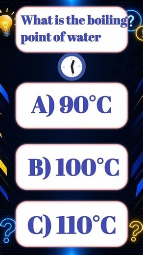What Is the Boiling Point of Water | 99% Get It Wrong! #shorts