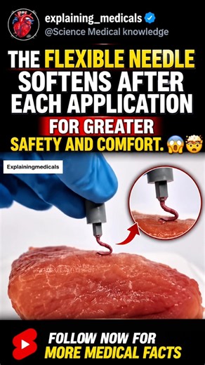 This Flexible Needle Becomes Softer After Every Use! 😲💉#healthcare #medicine #youtubeshorts