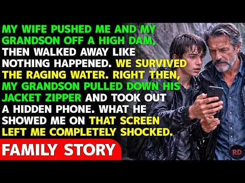 My Wife Pushed My Grandson and Me Into a Raging Dam — We Survived, Then He Revealed a Hidden Phone