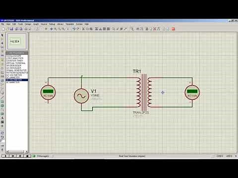 Stabilized power supply on ISIS 7 Professional in detail