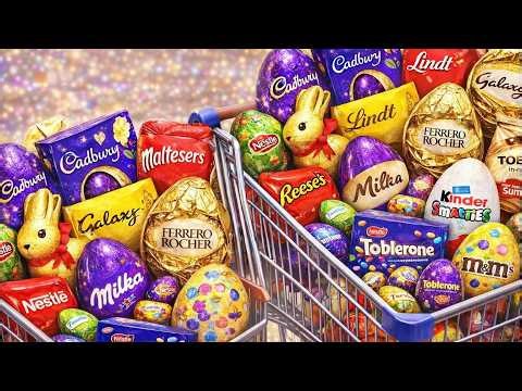 Lots of Candies and Chocolate Kinder Joy Surprises