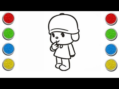 How to Draw Pocoyo Easy | Fun Step by Step Cartoon Drawing